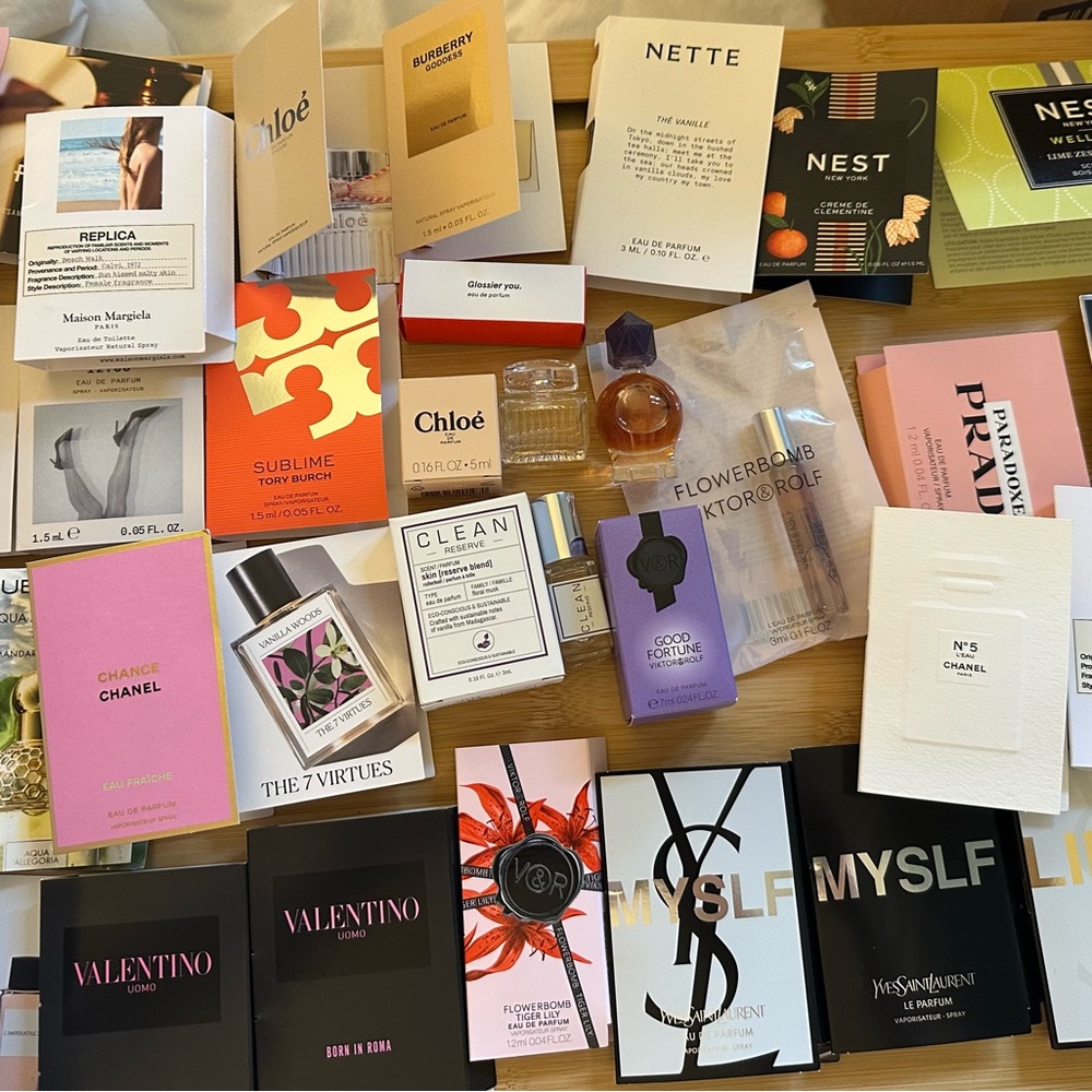 35 pc Fragrance Sampler Chloe Viktor & Rolf YSL Chanel